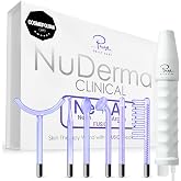 Pure Daily Care NuDerma Clinical Portable Skin Therapy Wand, Machine with 6 Fusion Neon + Argon Wands &ndash; Anti Aging - Clarifying - Skin Tightening &amp; Radiance - Wrinkle Reducing