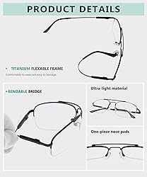Eyekepper Half-Rim 3 Levels Vision Multifocus