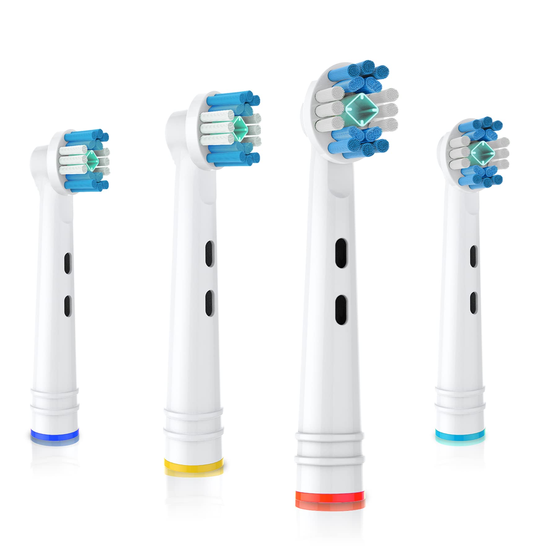 Photo 1 of BUKURII Replacement Toothbrush Heads Fit for Oral B Electric Toothbrushes, 4pcs, Polishing Cup for Whitening Action, Round Head Refills for Vitality, for Triumph, for Pro Series