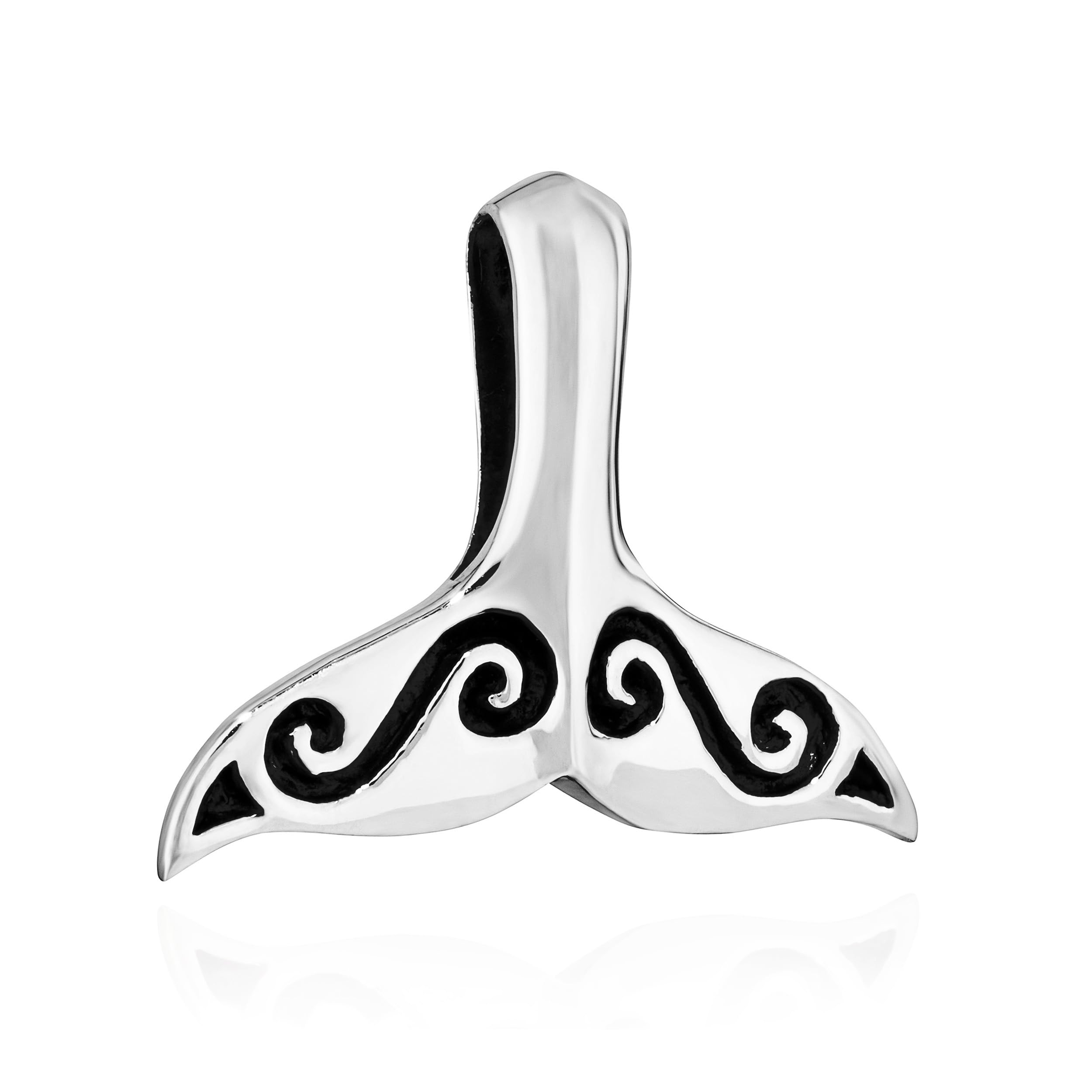 NKlaus Original 925 Sterling Silver Pendant whale Tail 7345