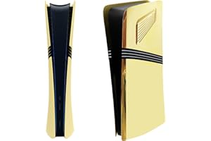 XinGeeek Cover Plates for PS5 Pro Digital Edition,Console Faceplate Replacement Shell Compatible with PlayStation 5 Pro Digital Edition (Gold)