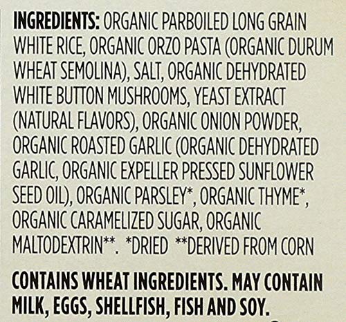 365 EVERYDAY VALUE, ORGANIC WILD MUSHROOM & HERB RICE PILAF, 6 OUNCE