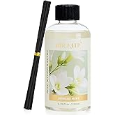 Airkeep Reed Diffuser Oil Refill with Diffuser Sticks, 6.76 Fl Oz(200ml) Jasmine Mint Scented Oils, Aroma Therapy, Home Fragrance & Air Freshener, Office Décor, Decoration