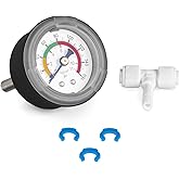 Express Water Pressure Gauge, Compatible with Reverse Osmosis Systems