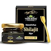 VEDIKROOTS Pure Himalayan Shilajit Resin – Gold Grade 800mg | 85+ Trace Minerals & 75% Fulvic Acid | Supports Energy, Stamina & Immune Health | Third-Party Lab Tested | 30g, 75 Servings