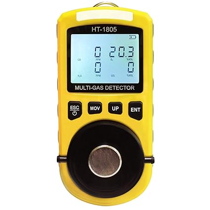cikuso HTI ht-1805 4 en 1 detector analizador de gas portátil O2 Co H2S