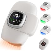 Cordless Hand Massager with Heat and Compression Red Light Therapy, Grey | Large Hand Chamber, with 3 Modes Intensities, 3 Color Lights, Back Heating Area, Rechargeable 4000mAh, Gifts for Women Men