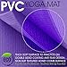 Yes4All PVC Yoga Mat / Exercise Yoga Mat for Pilates, Workout, Travel – Non Slip Yoga Mat / Yoga Floor Mat (5mm, Purple)