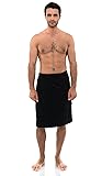 TowelSelections Mens Shower Wrap Adjustable Cotton