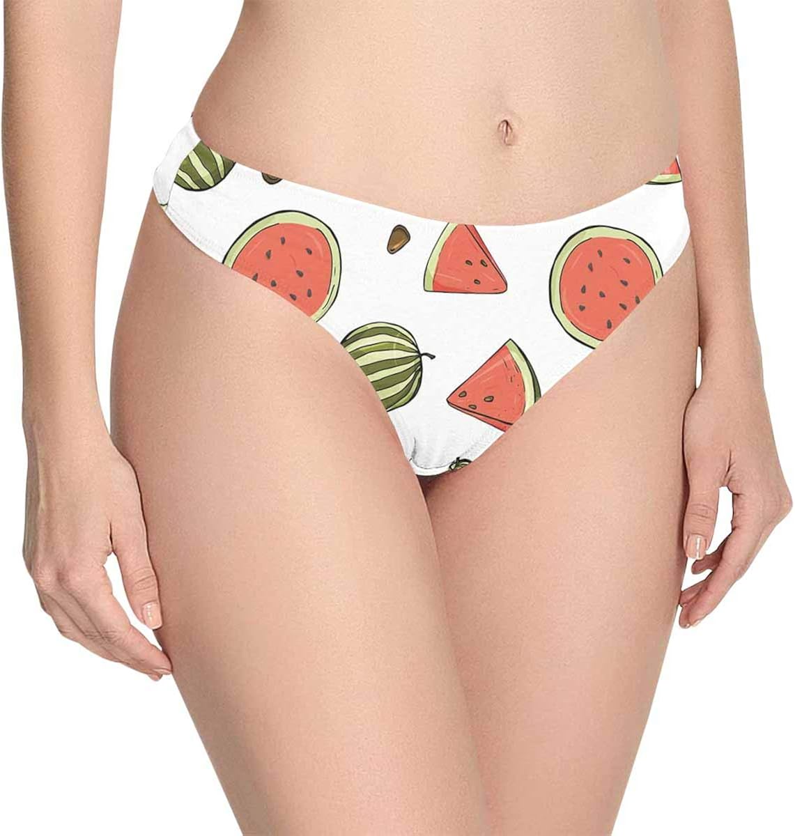 Custom Novelty Seamless Pattern with Watermelons Women's