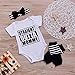 Vovotrade 3PCS Outfit Set Newborn Infant Baby Girl Clothes Romper+Leg Warmers+Bow Headband (3M, White)