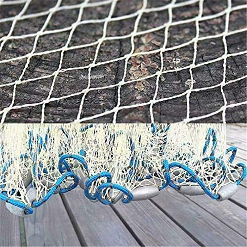Magic Fishing Net, Tuscom High Strength Nylon Monofilament Saltwater Fishing Cast Net Netting Fishing Tackle Catching Network Crab for Bait Fish, Real Lead Sinker Weights, 7.8ft/9.8ft/11.8ft (7.8ft) - Thumbnail 7