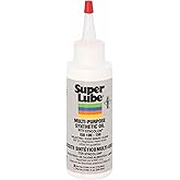 Super Lube 51004, Synthetic Oil, High Viscosity, 4 oz Bottle, Translucent White (Packaging May Vary)