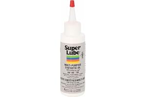 Super Lube Multi-Purpose Synthetic Oil w/Syncolon - Waterproof - NSF Rated - Industrial Grade - 3D Printer, Tool & Maintenance Use - Translucent White - Bottle - 4 oz (51004)