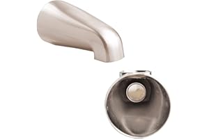 SENTO BETTER HOME BETTER LIFE SENTO Nickel Universal Heavy Durable Metal Bathroom Tub Spout Without Diverter, Heavy Duty Metal Bathtub Faucet Without Shower Diverter - 4 Inches 1/2" IPS Inside Thread, Satin Nickel