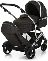 hauck Duett 2 Black Baby & Toddler Tandem Pushchair with Raincovers view 5