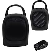 LeoTube Silicone Cover for JBL Clip 5 Bluetooth Speaker, Protective Case (Black)