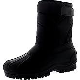 POLAR Mens Muck Nylon Strap Lace Up Duck Snow Winter Flat Rain Outdoor Boots