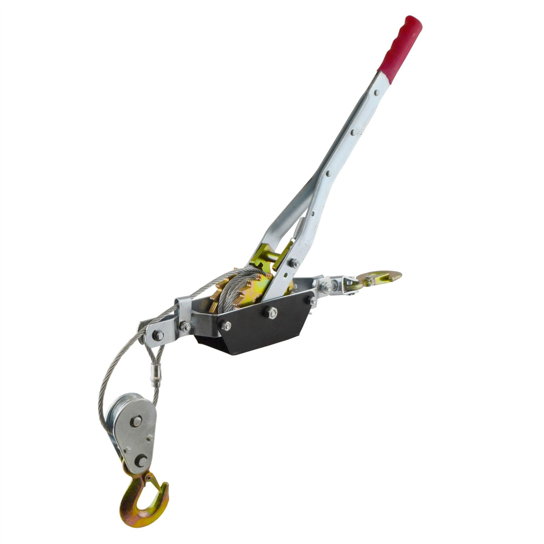 AB ToolsToolzone 2 Ton Hand Power Wired Cable Puller Winch Turfer