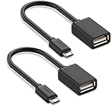 UGREEN On The Go Cable, Micro USB OTG Cable, Micro USB 2.0 Male to USB Female for LG G4,Samusung S6 Edge S4 S3 Android Smart Phones Tablets with OTG Function 12cm Black[2 in 1 Pack]