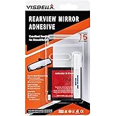 Visbella Rearview Mirror Adhesive Repair Kit Rear View Mirror Glue for Windshield Excellent Bonding for Glass &amp; Metal