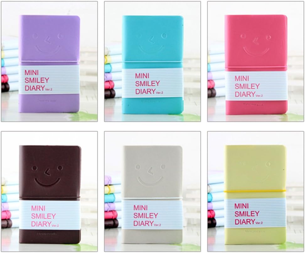 Fixget Mini Notebook, CRIVERS Design Diary/Journal with Rubber Band - Image 4