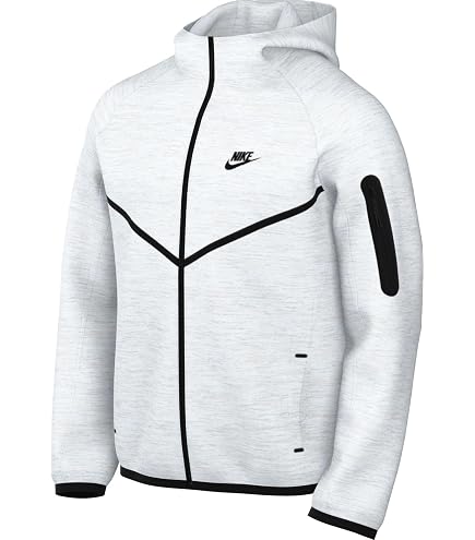 Nike Men's Sportswear Phantom/Black Tech Fleece Full-Zip Hoodie