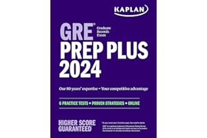 GRE Prep Plus 2024: 6 Practice Tests + Proven Strategies + Online