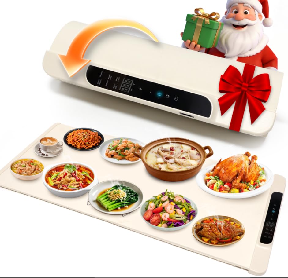 Photo 1 of **MISSING POWER PLUG**Warming Mat For Food Extra Large 36"x16" 465W Food Warmer Chafing Dishes for Buffet,Food Warming Mat,Food Warmers for Parties Buffet,Portable Heating Pad 11 Level Temp 10 Hour Timer, Child Lock Safety