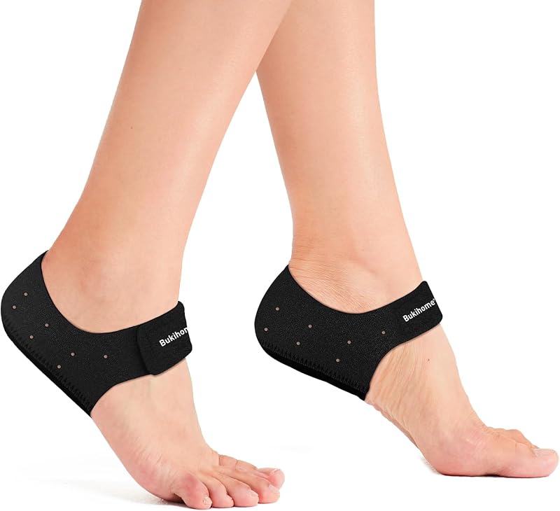 Bukihome Plantar Fasciitis Heel Cups - Large UK 8-13 Breathable Gel Pads
