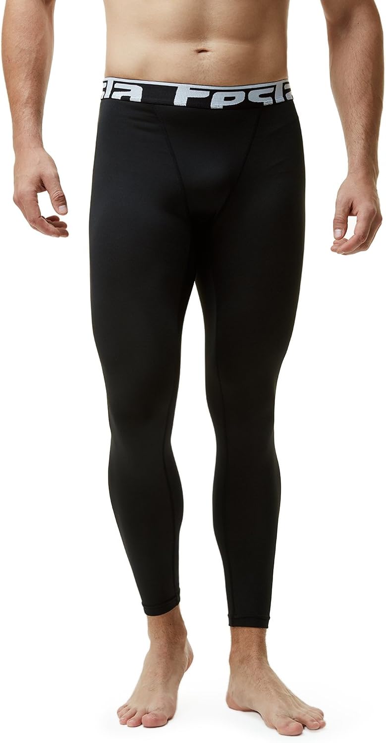 TSLA Men's Thermal Compression Pants, Athletic Sports Leggings & Running Tights, Wintergear Base Layer Bottoms : Clothing