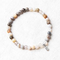 Tiny Rituals BAMBOO LEAF AGATE ENERGY BRACELET