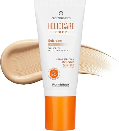 Heliocare Gelcream Colour Light SPF 50 Face Sunscreen UVA UVB Daily