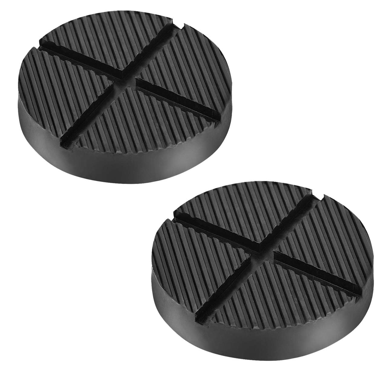 Photo 1 of DEDC Floor Jack Pads 2 Pcs,Universal Rubber Pinch Weld Protector Jack Adapter Pads/Pucks, Car Lift Frame Rail Protection Accessories