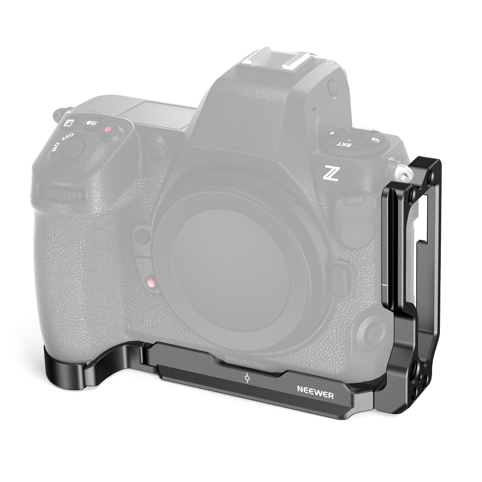 NEEWER Z8 L Plate Compatible with Nikon Z 8 Camera, Aluminum Extendable Side Plate & Anti Twist Baseplate Arca Type Quick Switch L Bracket, Compatible with DJI RS 2 RSC 2 RS 3 Pro Gimbals, CA041L