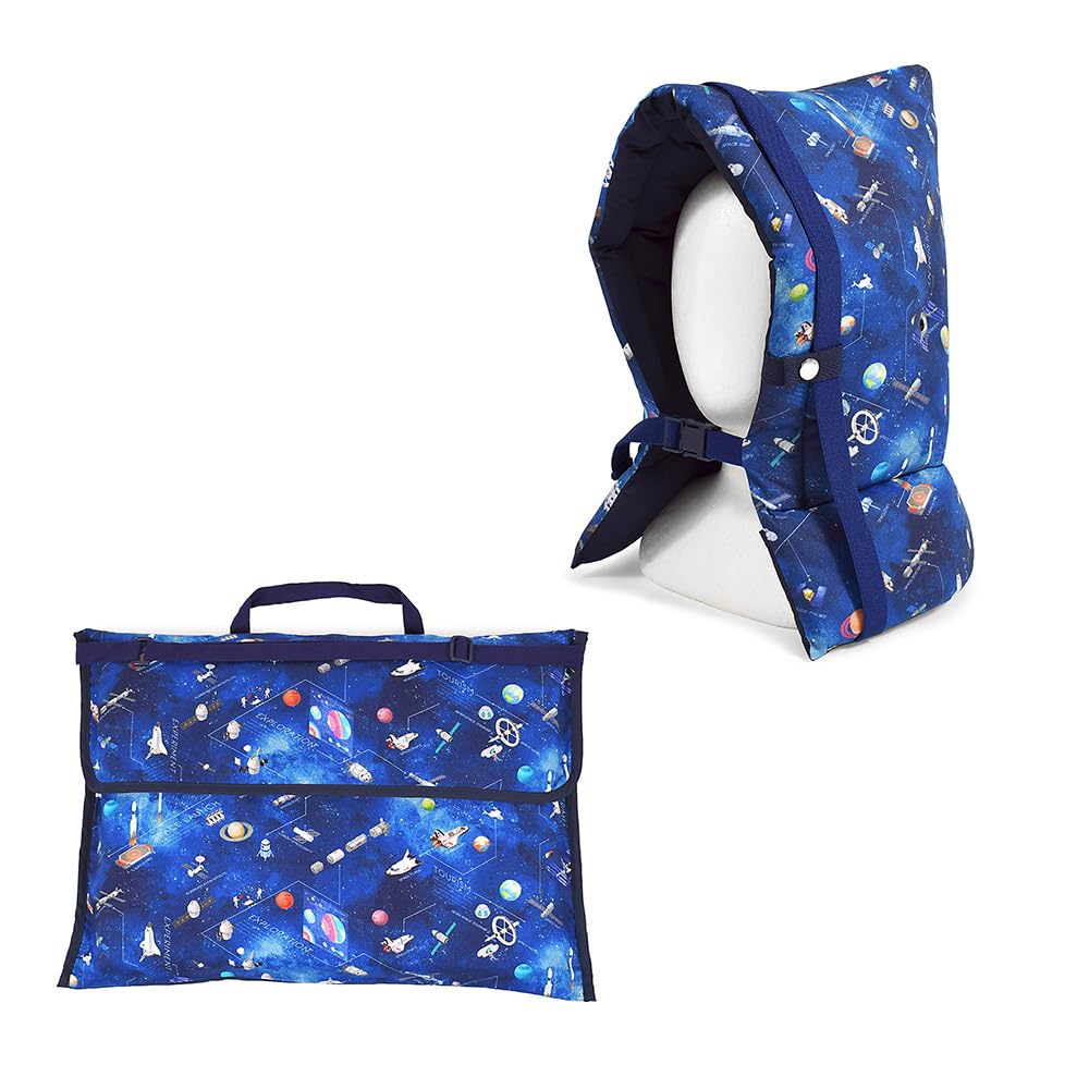 COLORFUL CANDY STYLE 防災頭巾・カバー2点セット 防災頭巾 防災頭巾カバー 防災訓練 防災用品 入園入学準備 かっこいい 男の子 未来の惑星探査と宇宙船 NK102300商品画像