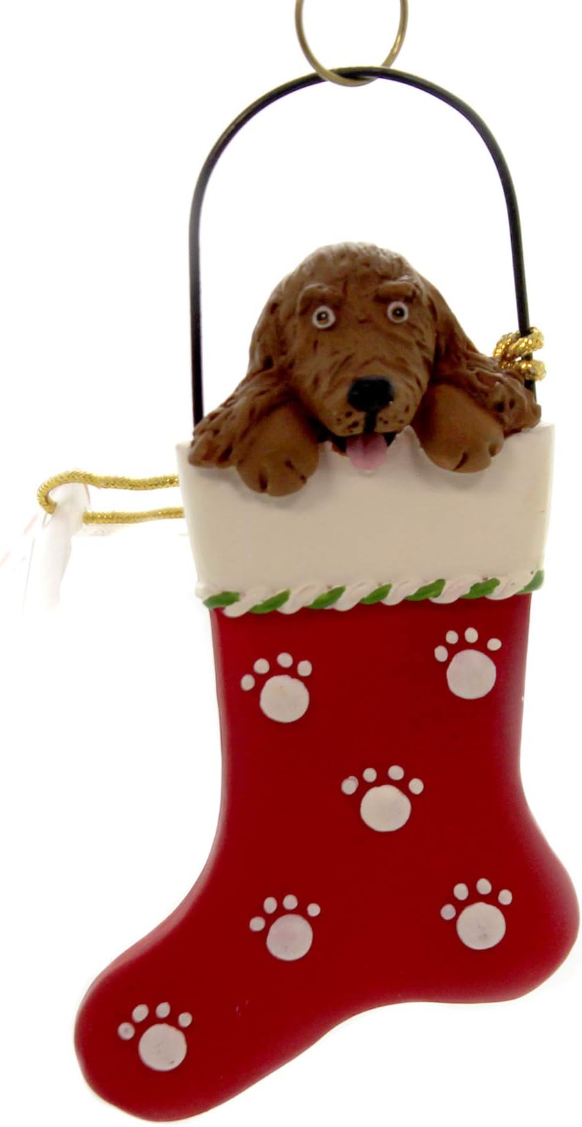 Personalized Ornaments Irish Setter Resin Dog Christmas Stocking - 4.5 Inches - Ww2494 -