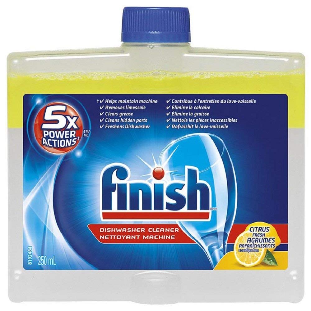 Finish Dual Action Dishwasher Cleaner 2 x 250 ml (Pack of Two)