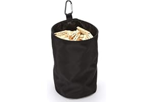 Clothespin Drawstring Peg Bag - 600D Oxford Cloth Waterproof and Dust-proof Home Hanger Clip Holder