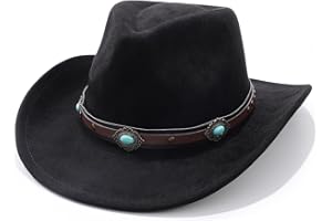 BELTROAD Cowboy Hat for Men Women Classic Cowgirl Hat Wide Brim Western Women Mens Cowboy Hats Christmas Cowgirl Hats Gifts