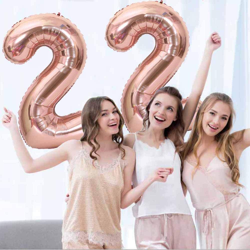 Ceqiny 40 Inch 22nd Number Mylar Balloon, Giant Foil Alphabet for Birthday Party Wedding, Bridal Shower - Image 5