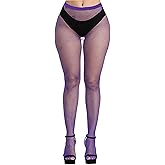 Bestjybt Womens Fishnet Tights High Waist Mesh Fish Net Stockings Pantyhose