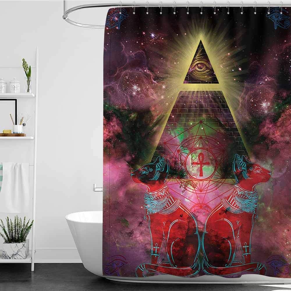 SKDSArts Cortinas de ducha para juegos de baño para niños, astronomía