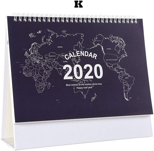 Amazon Com Dfyyq 2019 2020 Fashion Plaid Desk Calendar Simple
