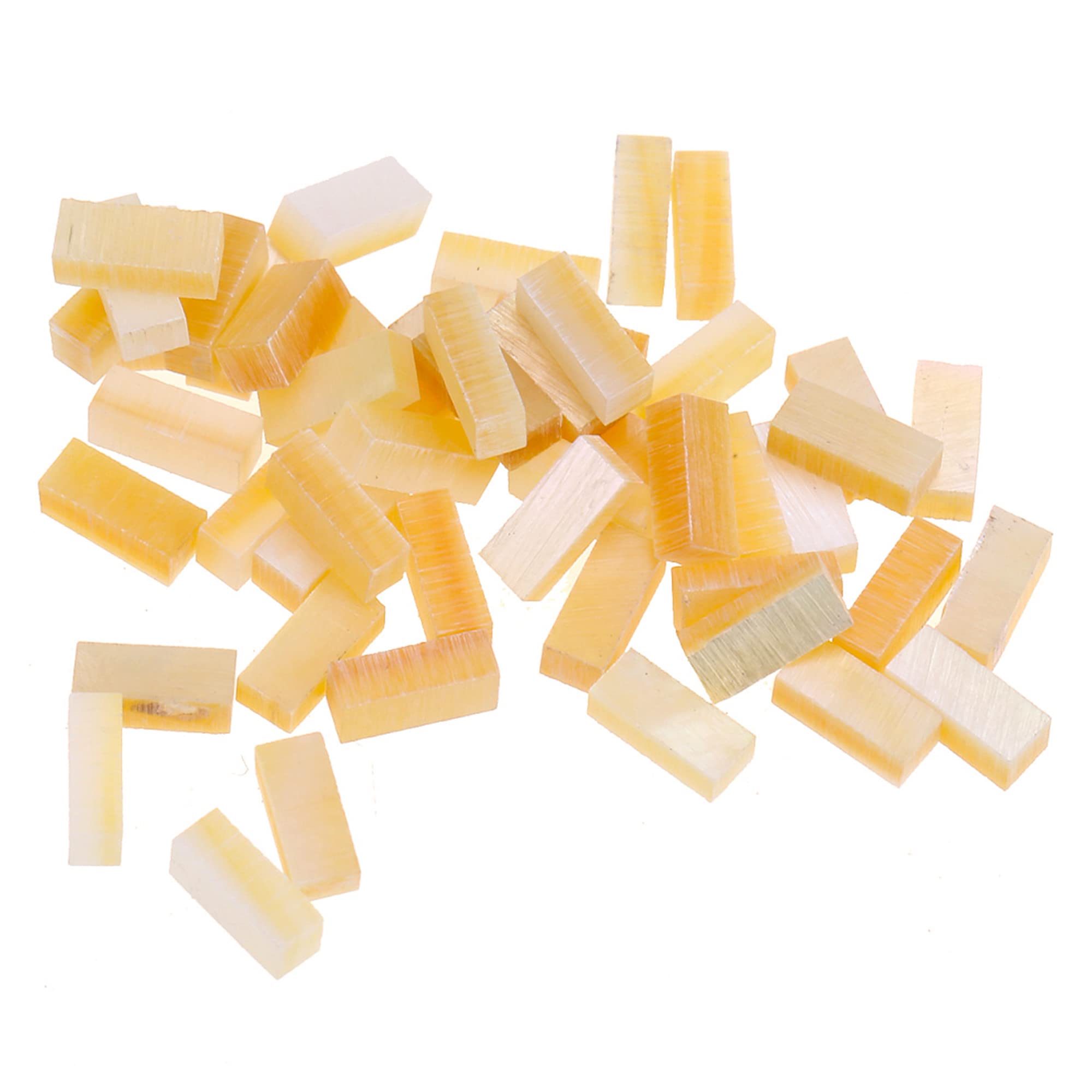 Musiclily Pro Natural Mother of Pearl Guitar Binding Inlay Purfling Strips 1.6x1.3x4mm, Gold Pearl(Set of 100)