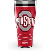 Tervis Traveler Ohio State Buckeyes - MVP Triple Insulated Tumbler Travel Cup Keeps Drinks Cold & Hot, 30oz, Stainless Steel