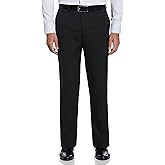 Perry Ellis Portfolio Modern Fit Twill Men's Dress Pants, Flat Front, Stretch Fabric, Soft and Durable, Straight Leg