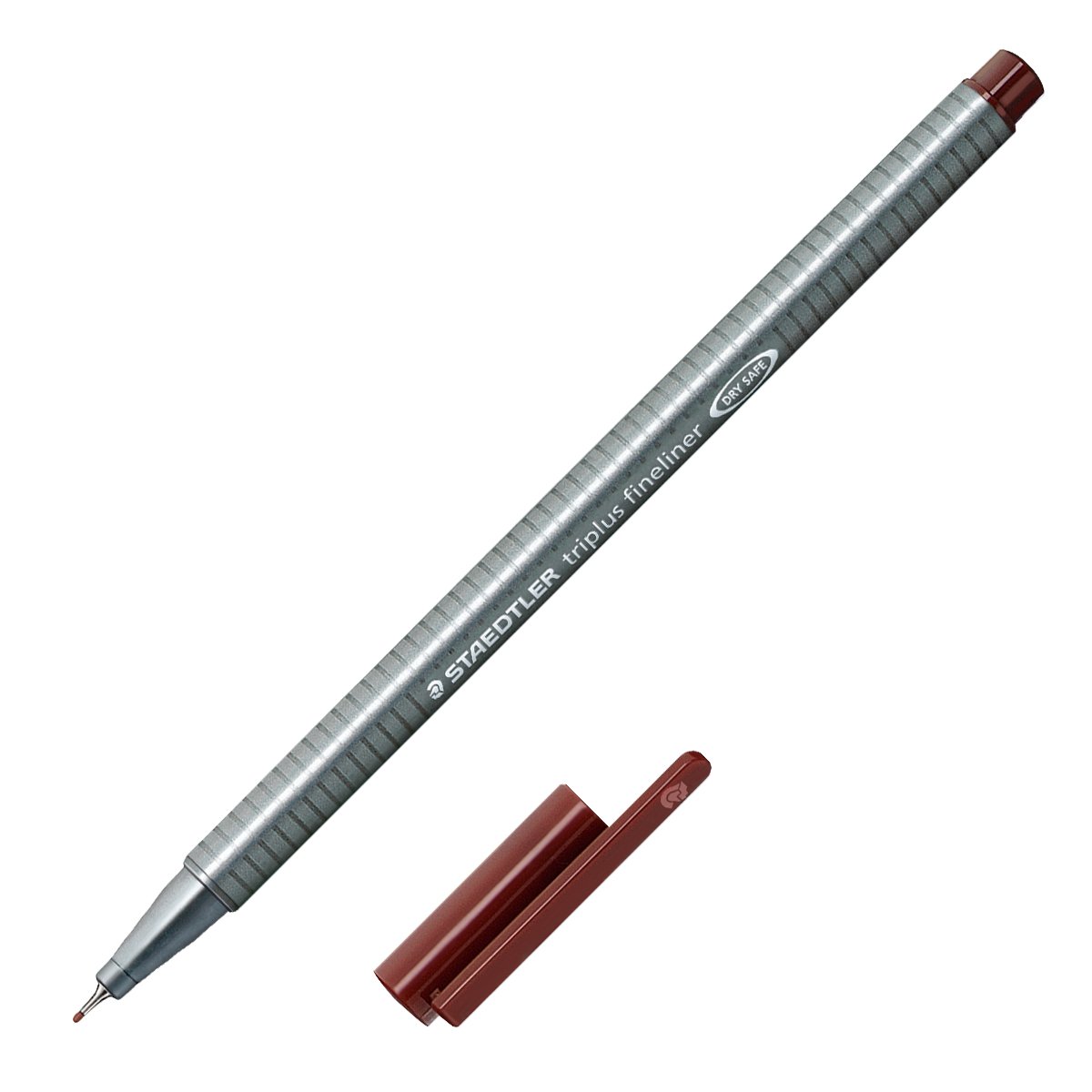 Staedtler Triplus Fineline 334 – Superfine Tip 0.3 mm Marron, Gris