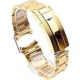 TIME WARRIOR Rolex 20MM Solid Gold Stainless Steel for Submariner, GMT-MASTER Watch Band Bracelet Strap With Logo
