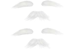 YAN DREAM Old Man Mustache and Eyebrows 100 Days of School Grandpa Fake Beard Mustaches for Halloween Party